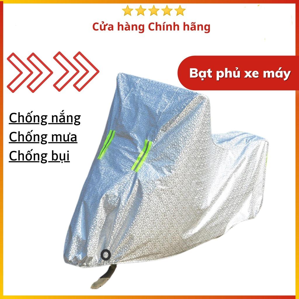 Bạt phủ xe máy tráng nhôm, Áo Trùm Xe Máy 3D Siêu dày, Chống mưa, Chống nắng, Chống bụi hiệu quả - BH 1 ĐỔI 1