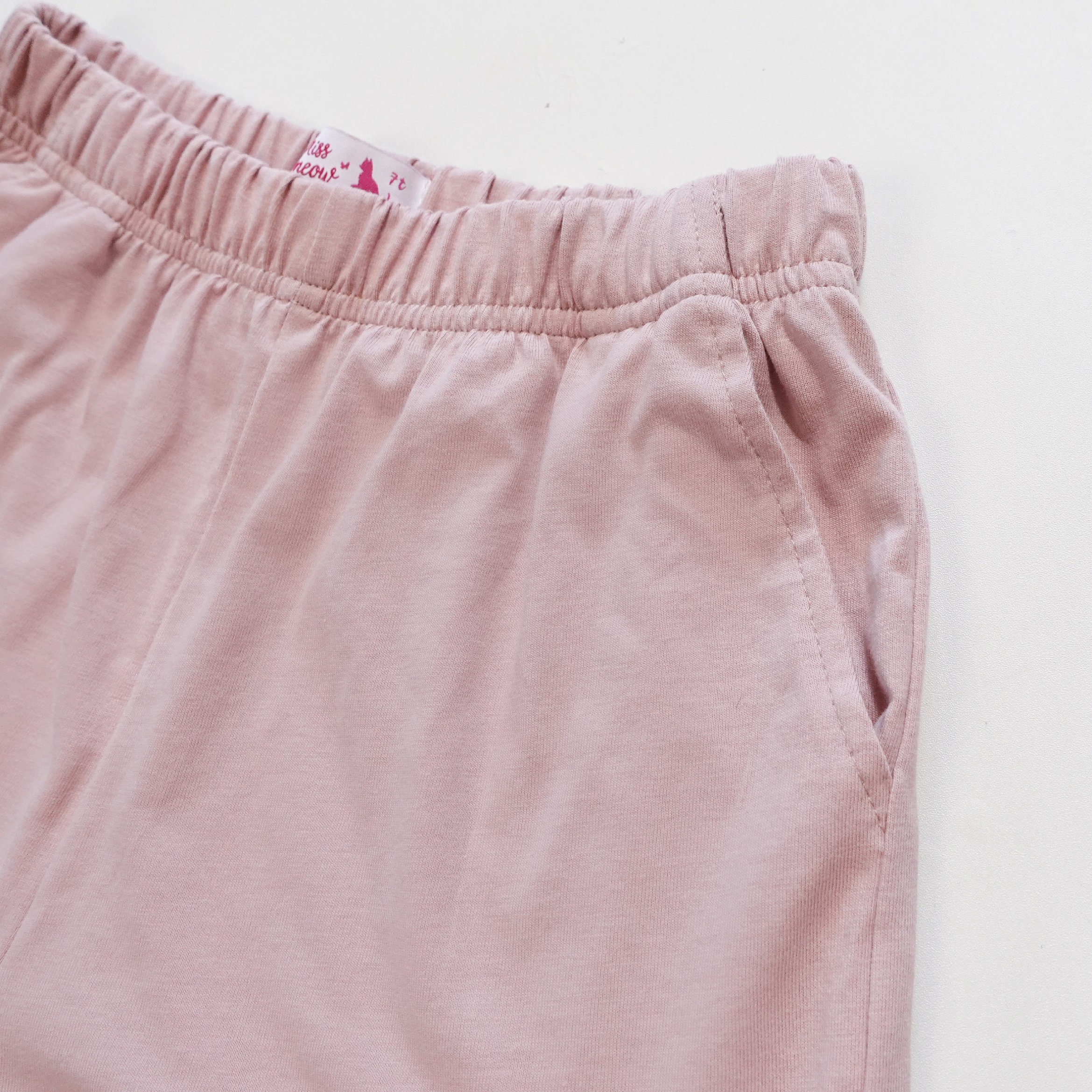 Bộ đồ cộc tay cho bé gái Bigfox Miss Meow size đại mặc nhà mùa hè vải cotton mềm cỡ trẻ em 3-11 tuổi