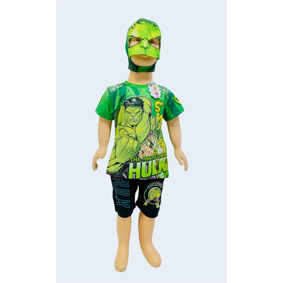 Bộ người khổng lồ xanh Hulk tặng mặt nạ hóa trang