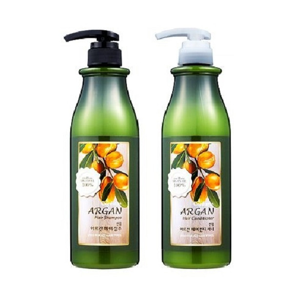 Cặp dầu gội dầu xả thảo dược Argan phục hồi tóc hư hỏng ngăn gãy rụng (Hàn Quốc)  Confume argan hair shampoo,conditioner  2 x 750 ml