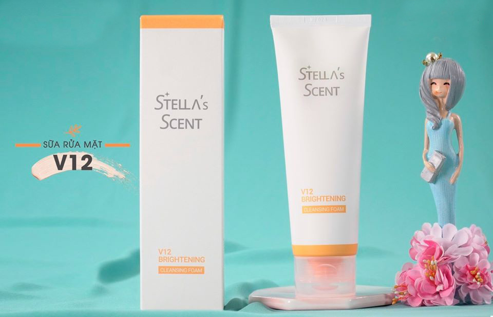 Sữa Rửa Mặt Trấng Da V12 Stella's Scent - Stella's Scent V12 Brightening Cleansing Foam