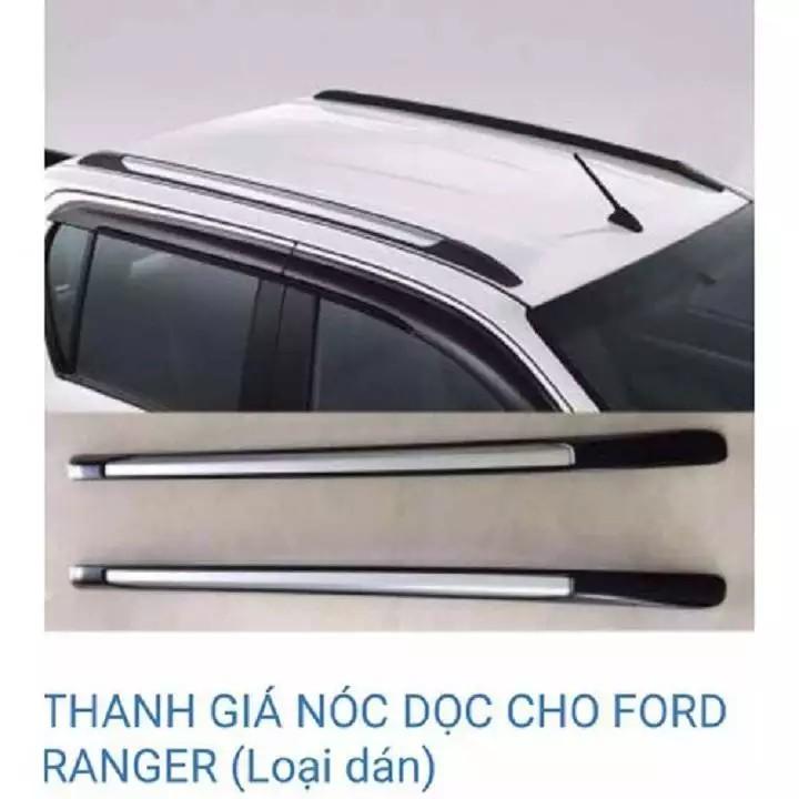 2 Thanh Giá Nóc Xe Bán Tải BT50 - FORD RANGER Chân Dán Thấp