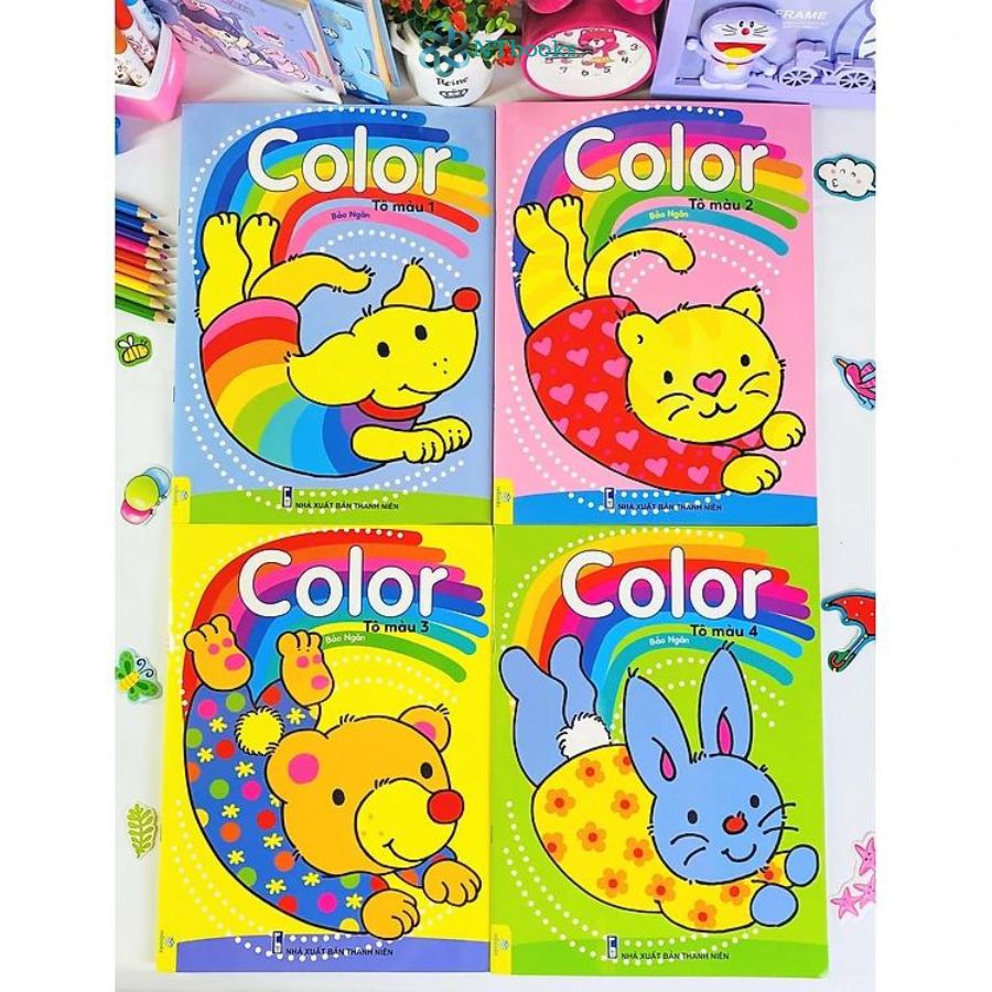 Combo 4 cuốn Sách Color - Tô Màu