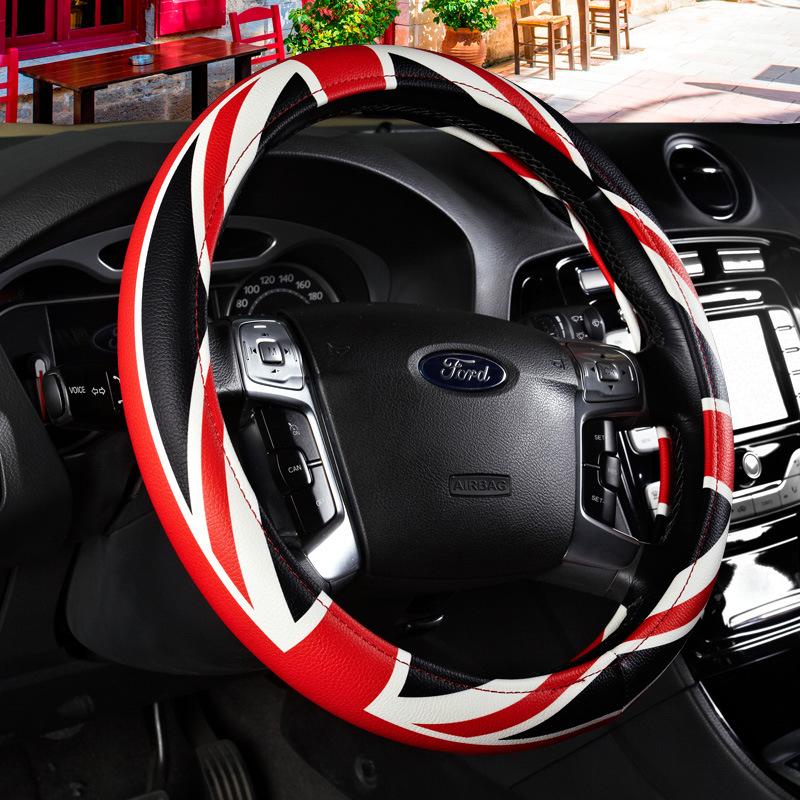 Miếng Da Pu Bảo Vệ Vô Lăng Xe Hơi 15 Inch