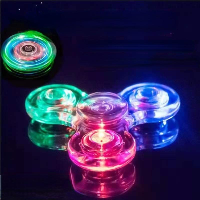 Con Quay Đồ Chơi Fidget Spinner ĐèN LED Trong SuốT