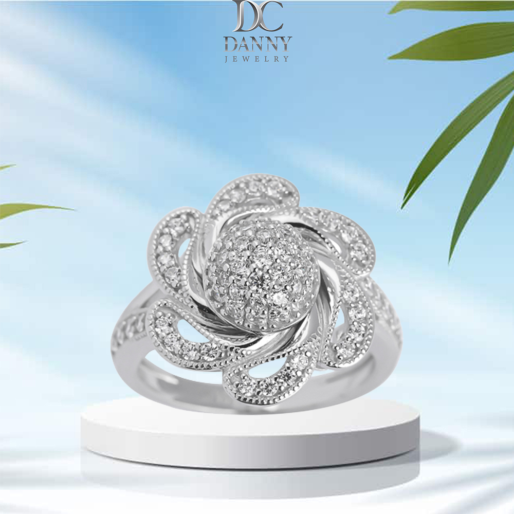 Nhẫn Nữ Bạc 925 Danny Jewelry Xi Bạch Kim KI4GZ006