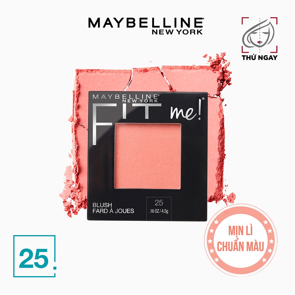 Phấn Má Hồng Mịn Nhẹ Tự Nhiên Giữ Màu Chuẩn Fit Me Blush Maybelline New York 4.5g