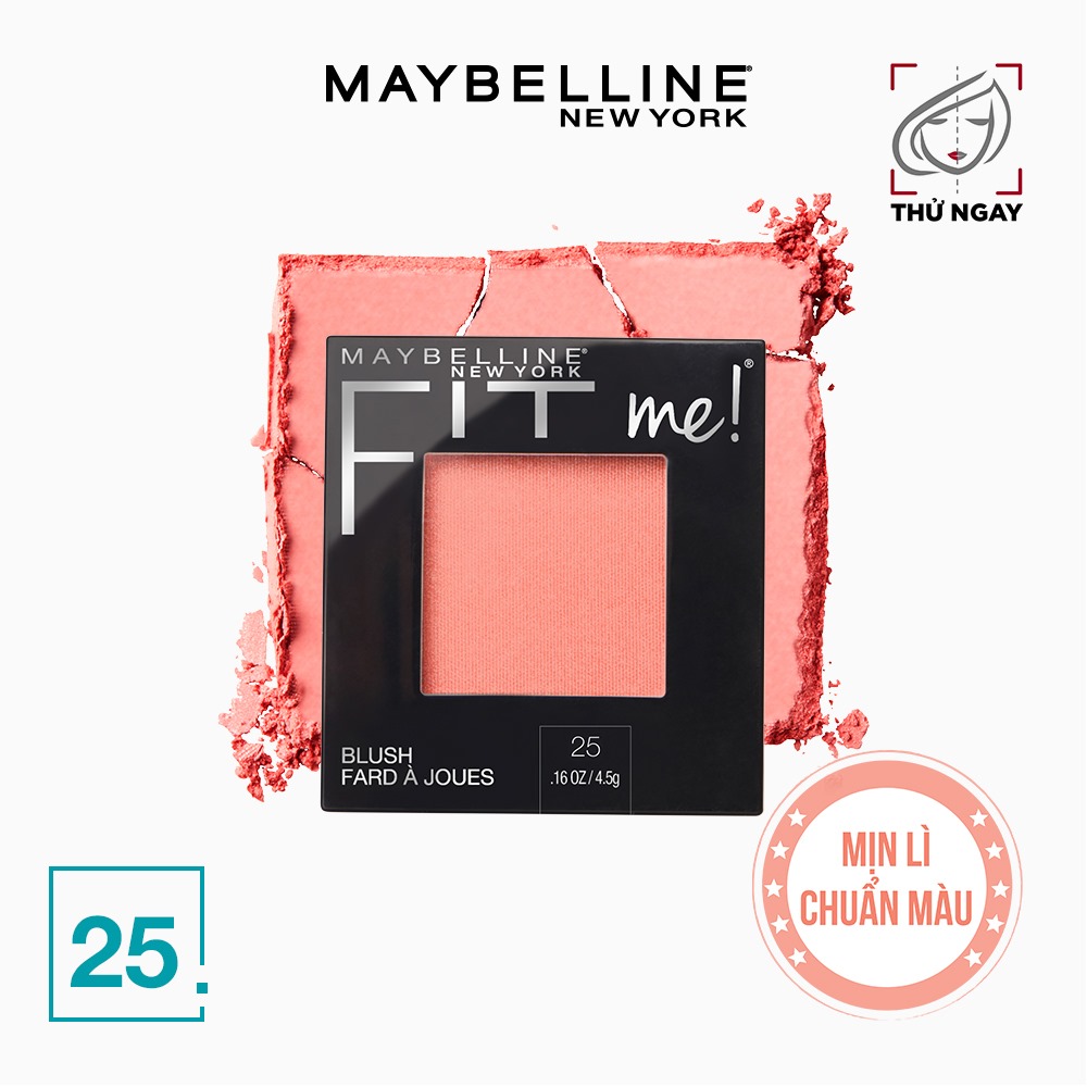 Phấn Má Hồng Mịn Nhẹ Tự Nhiên Giữ Màu Chuẩn Fit Me Blush Maybelline New York