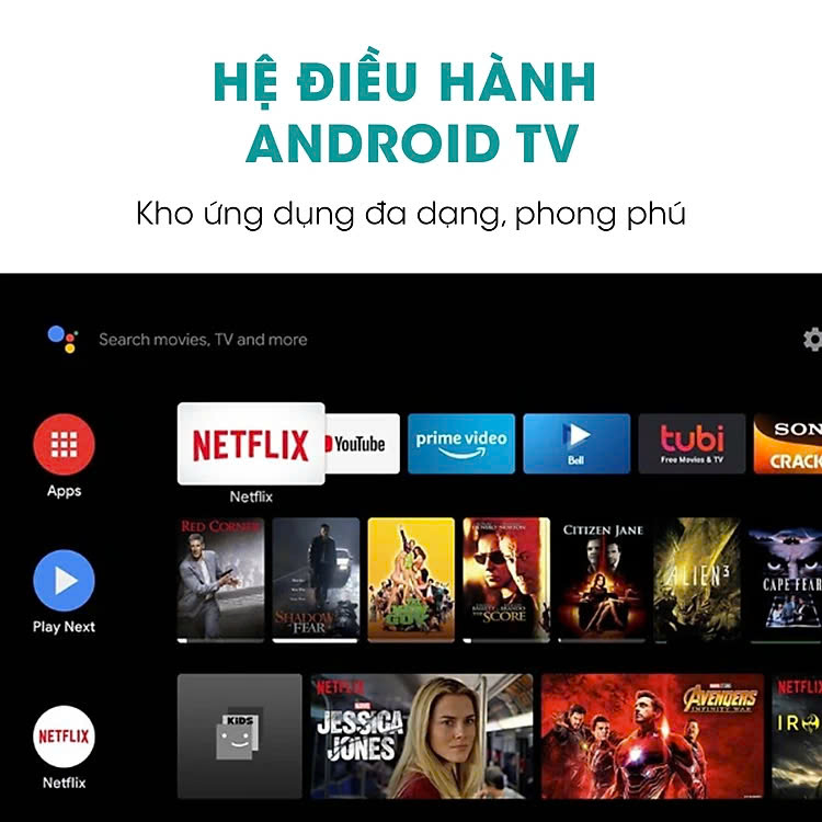Android Tivi LED Hisense 32 inch 32A4N trợ lý ảo Google Voice Control, bảo hành chính hãng 2 năm - Hàng Chính Hãng