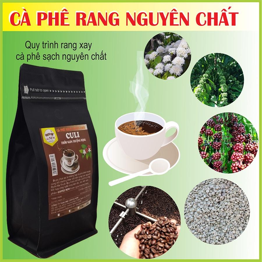 1 KG HẠT CÀ PHÊ CULI RANG MỘC LOẠI 1 NGUYÊN CHẤT