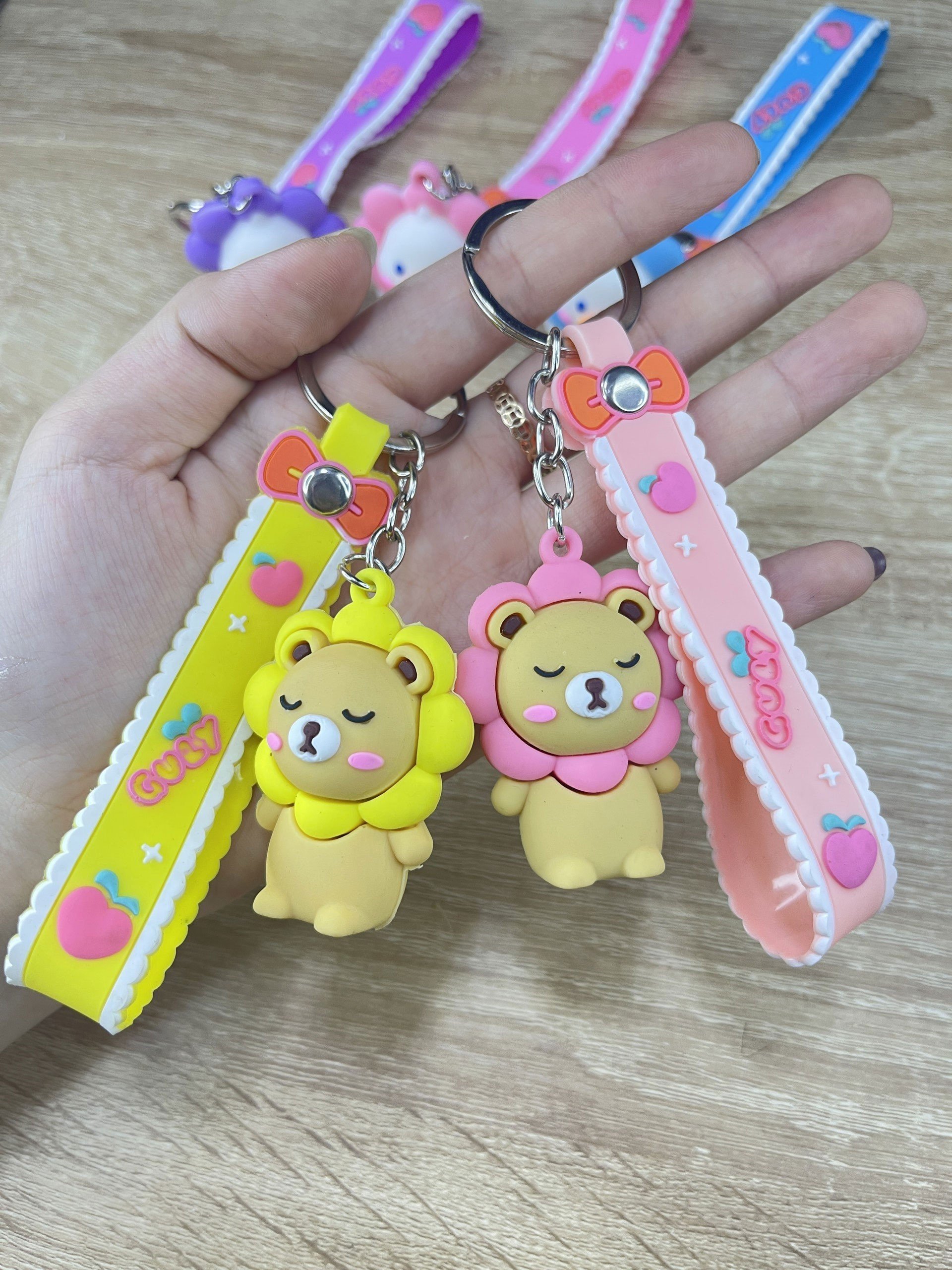 Móc Khoá Hình Thú Bông Hoa Dễ Thương