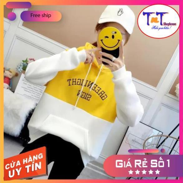 KN23 Áo Khoác Nỉ Hoodie Green Light Áo Nỉ Dài Tay Unisex Nam Nữ Freesize Dưới 60 Kg