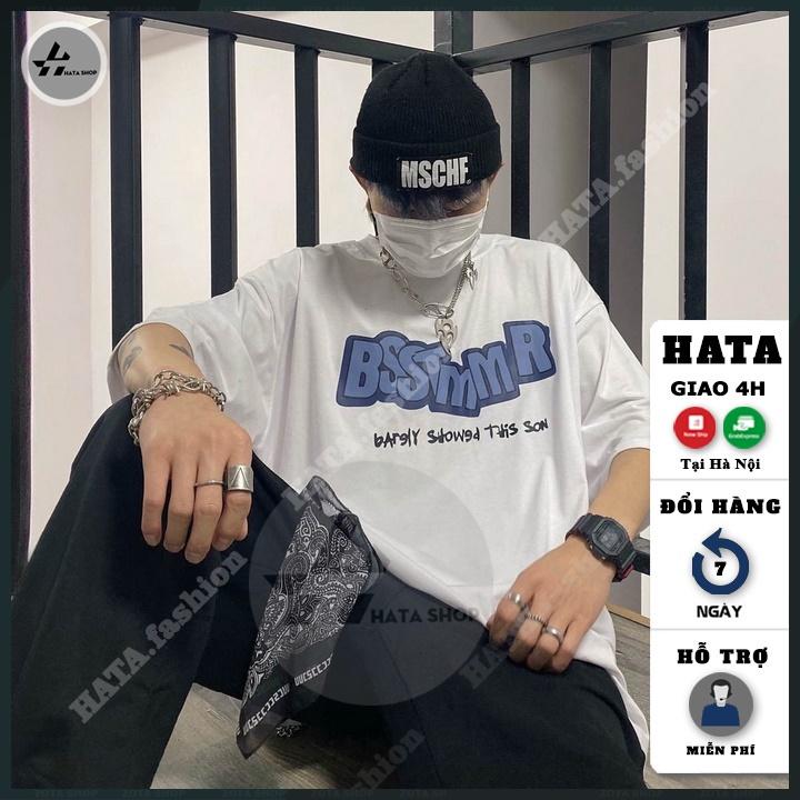 Áo thun unisex tay lỡ, Áo thun unisex nam nữ HATA Fashion in hình cute chất mát mịn mã ZQ52