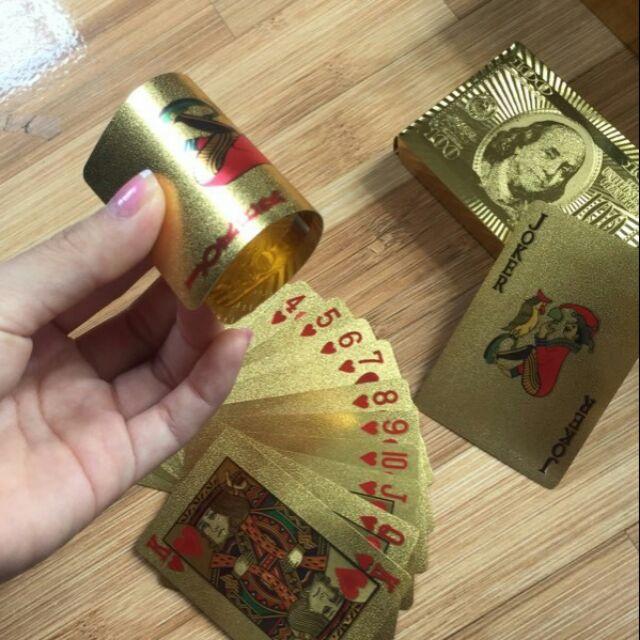 Bộ Bài Tây Mạ Vàng Cao Cấp 24k