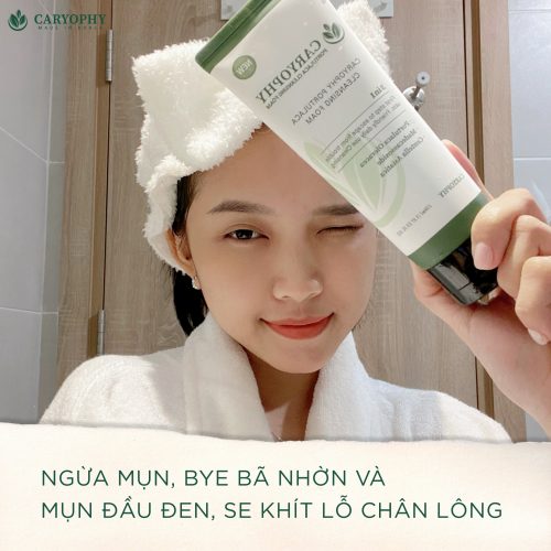 Sữa rửa mặt Caryophy Portulaca Cleansing Foam 3 In 1