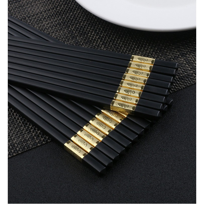 Combo 6 Đôi Đũa Hợp Kim Sang Bền Đẹp Dùng Mãi Không Hỏng