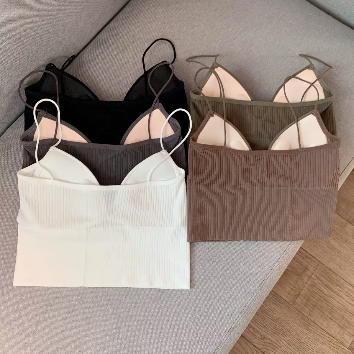 ÁO LEN BRA TĂM DẠNG ÁO CROPTOP DƯỚI 58KG DÀNH CHO NỮ