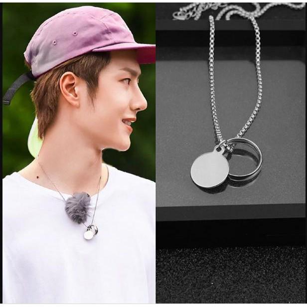 Vòng Cổ Dây Chuyền Rỗng Đĩa Tròn Unisex VƯƠNG NHẤT BÁT