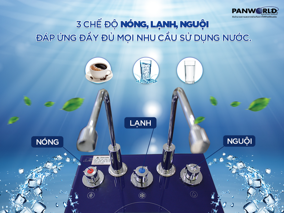 Máy lọc nước RO nóng lạnh nguội Panworld PW-9202 - Hàng chính hãng