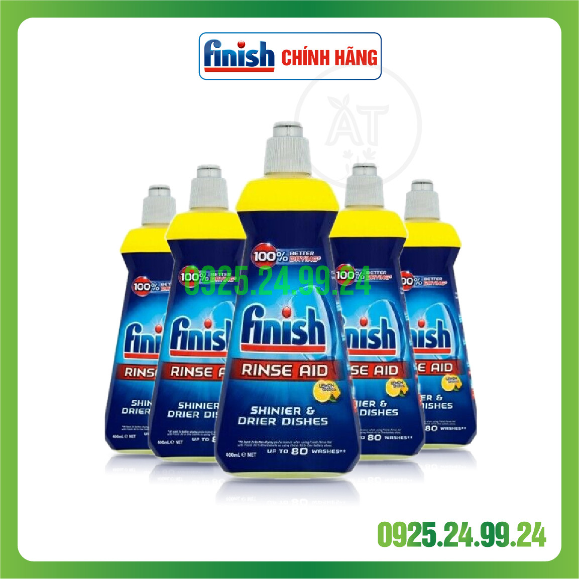 Nước bóng Finish (chất trợ xả) dùng trong máy rửa chén bát