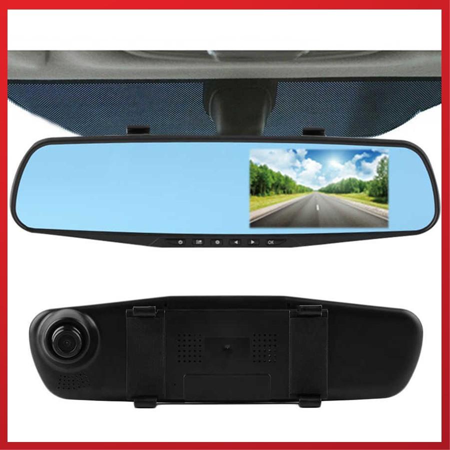 Camera Hành Trình Ô Tô Vehicle Black Box Màn Hình Gương Cảm Ứng, Camera Lùi Rõ Nét, Full HD 1080