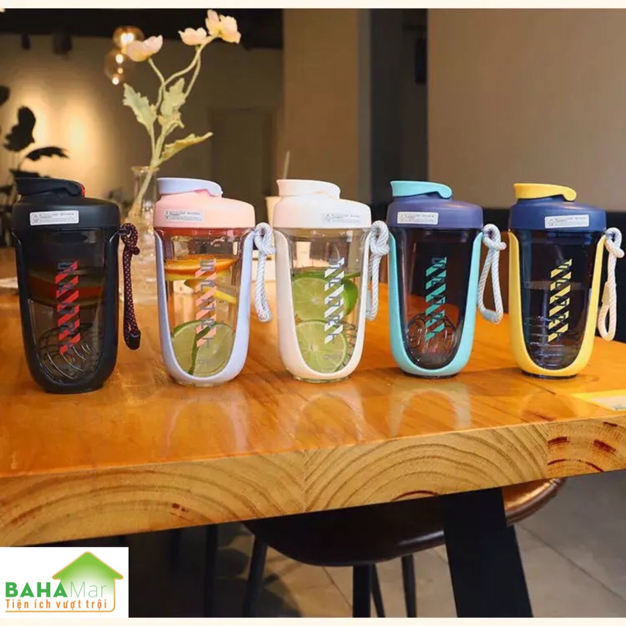 CỐC SÁNG TẠO CÓ BÓNG RUNG LẮC KHUẤY ĐỀU "BAHAMAR thiết kế dây xoắn tròn, banh lắc lò xo được làm từ inox không rỉ sẽ giúp đánh tan & lắc đều mọi hỗn hợp đậm đặc nhất.