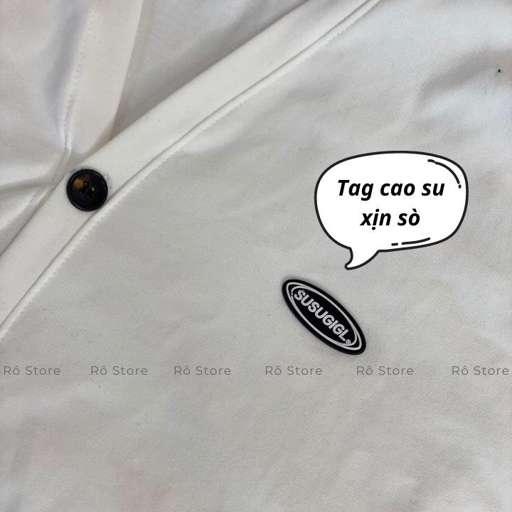 Áo khoác cardigan/ Áo khoác nhẹ form rộng tay bồng tag cao su phong các ulzzang Rô Store