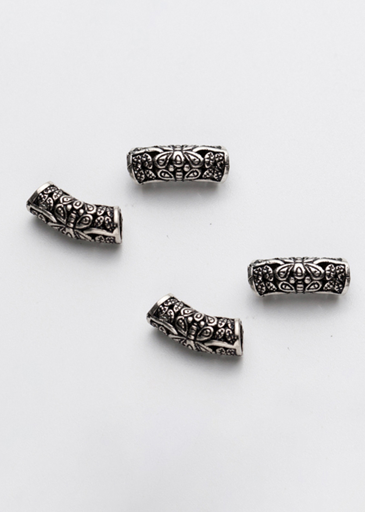 Charm bạc chặn hạt hình ống trụ dài 7 - Ngọc Quý Gemstones