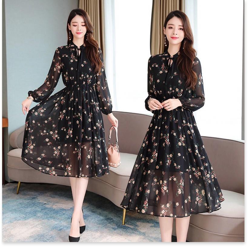 ĐẦM LỤA HOA,HỌA TIẾT ĐƠN GIẢN NHƯNG KHÔNG KÉM PHẦN SANG TRỌNG MẪU MỚI NHẤT HIỆN NAY