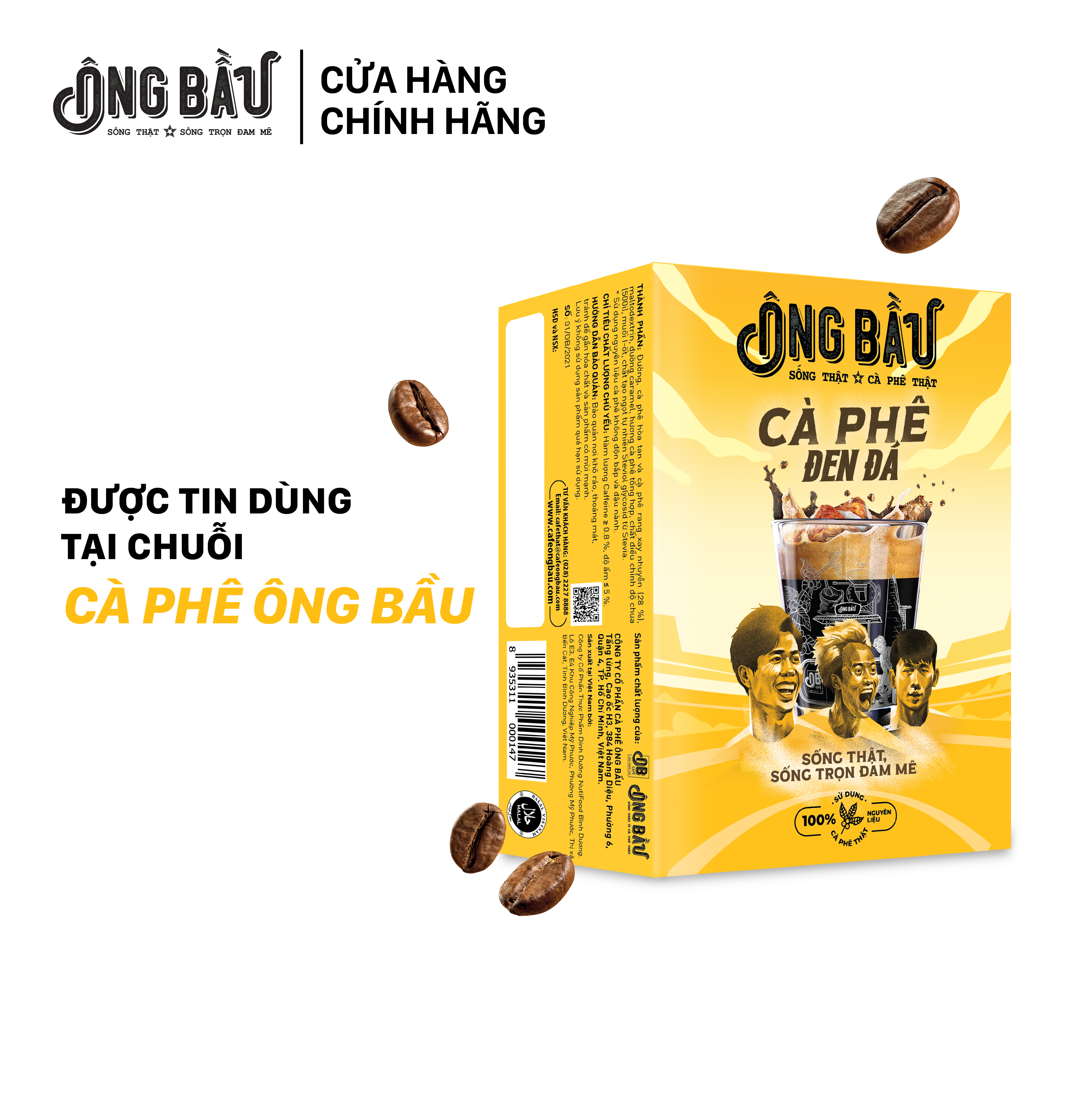 COMBO 5 HỘP CÀ PHÊ SỮA ĐÁ TƯƠI MỚI ÔNG BẦU 