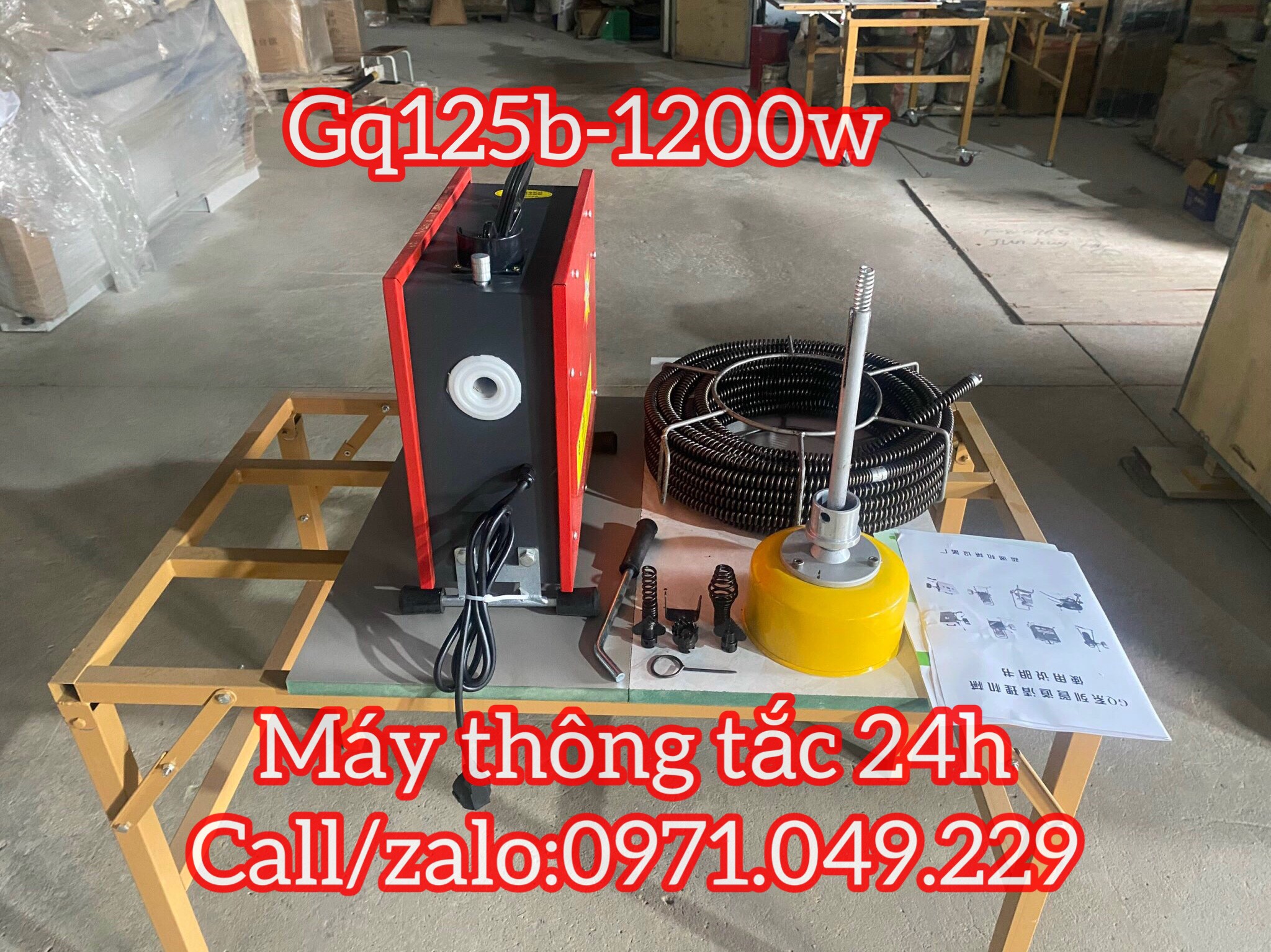 Máy thông tắc cống hiệu GQ125b_1200W