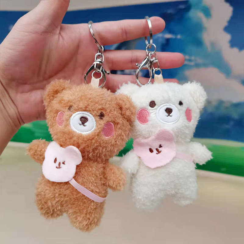 Móc Khóa Gấu Bông Búp Bê Cute, Móc Treo Balo Túi Xách Dễ Thương