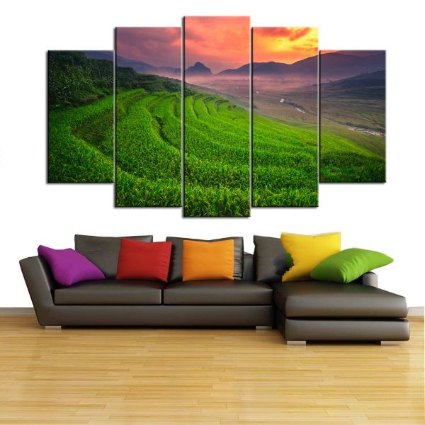 Tranh Ruộng Bậc Thang |Cánh Đồng Lúa Sapa |T3M-NEW-249