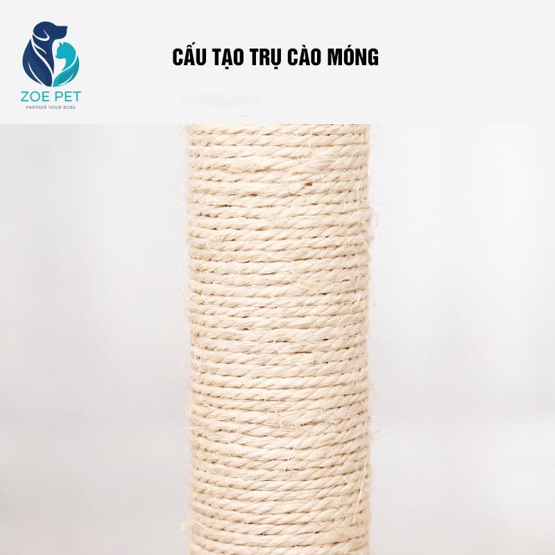 CÂY CÀO MÓNG 3 TẦNG CÓ ĐỆM NẰM CHO MÈO