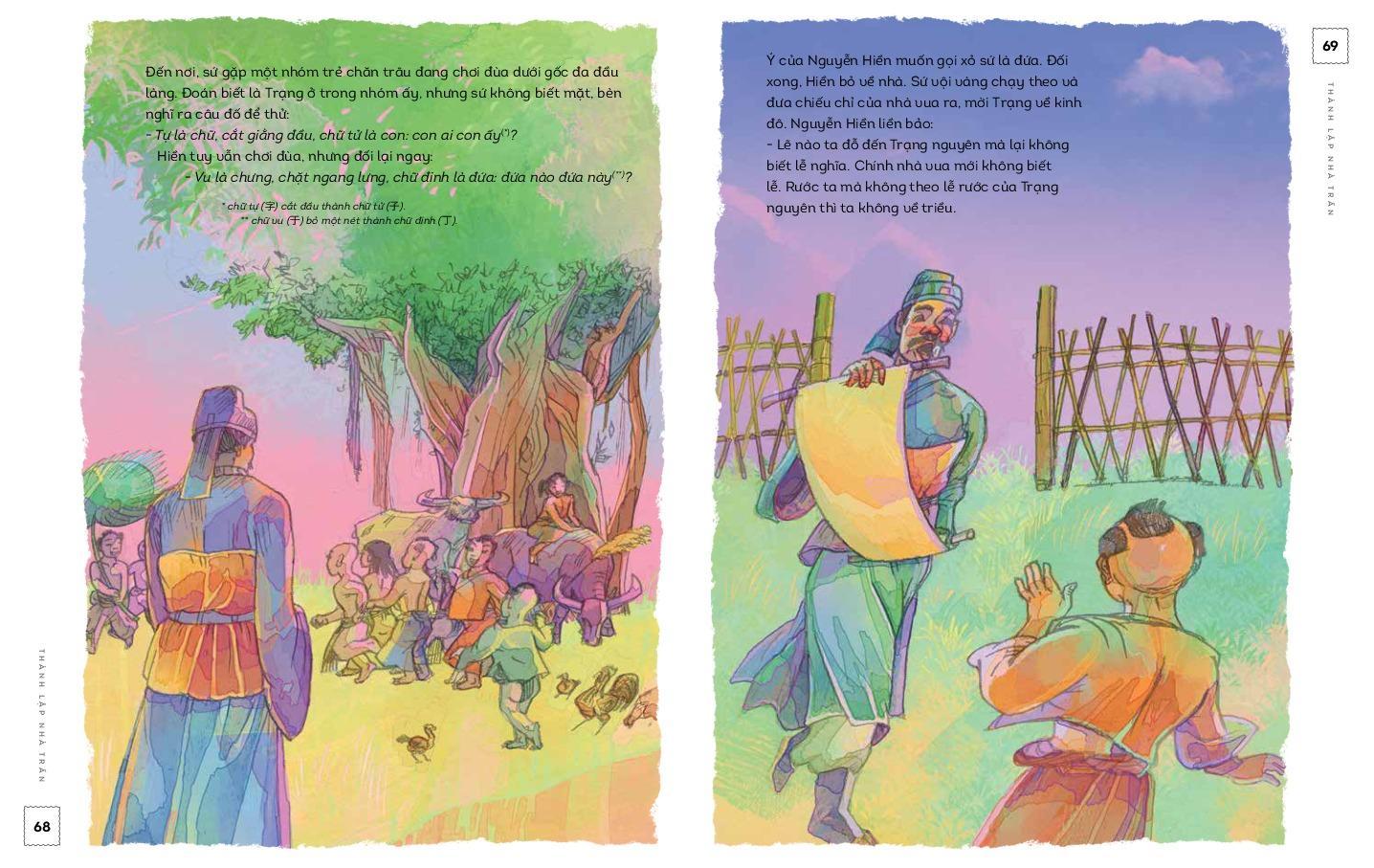 Sách - Lịch Sử Việt Nam Bằng Tranh - Thành Lập Nhà Trần - Bản Màu