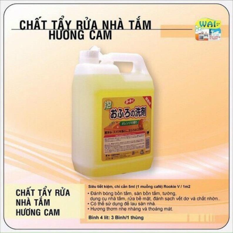 Nước lau sàn WAI hương cam 4 lít chuẩn chính hãng lưu hành thị trường Nhật