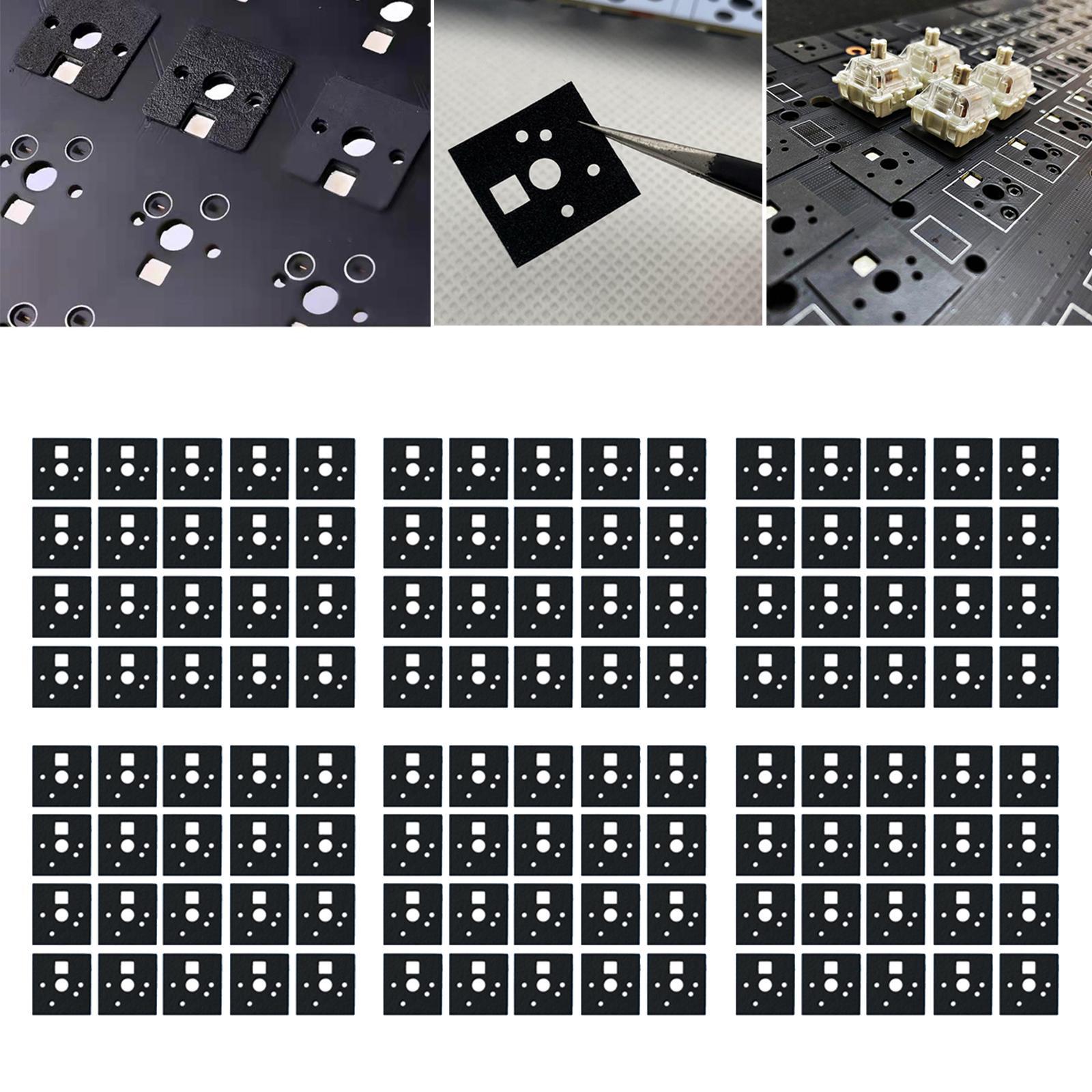120Pcs Keyboard Switch Pads Shaft Lower Pad Stickers for Hot Swappable Soldering Keyboard