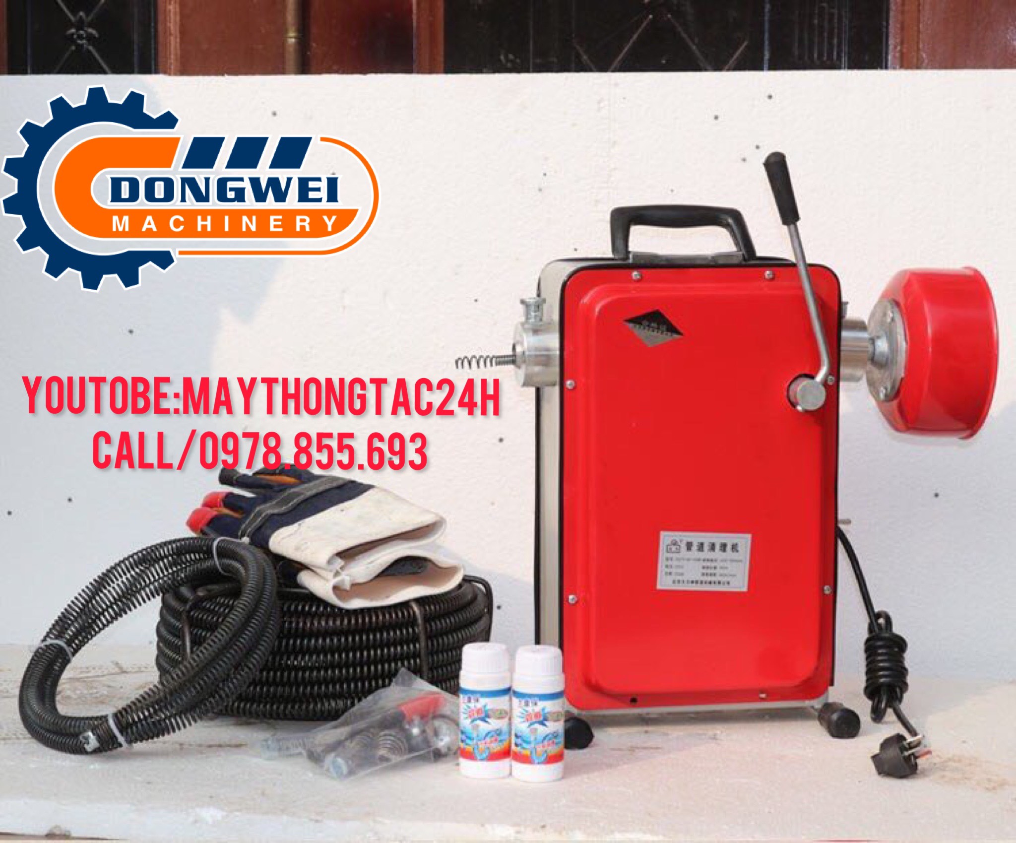 Máy thông cống gq100_công suất 900w