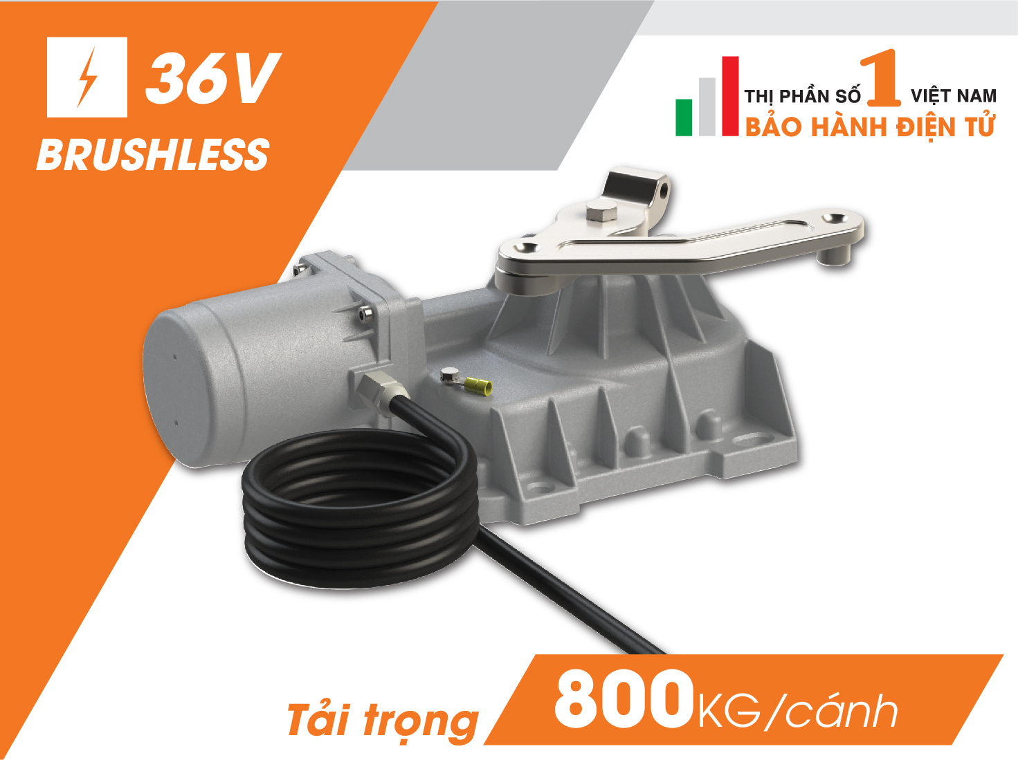 Cổng tự động âm sàn Roger BR21/351 ITALIA