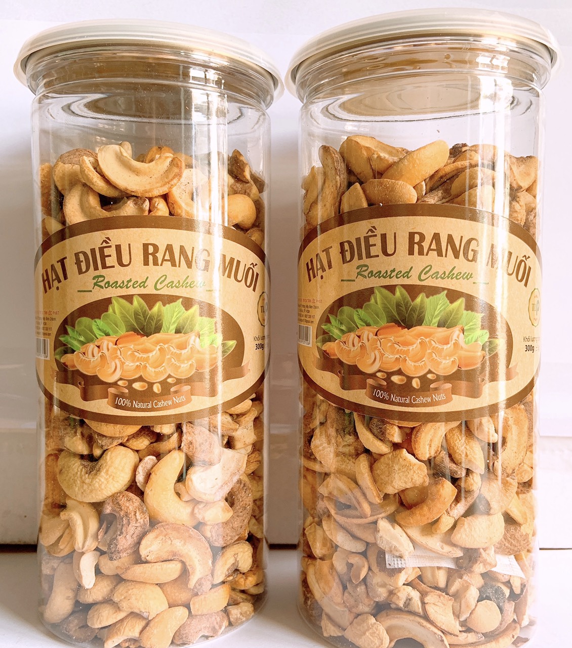 COMBO 2 HŨ HẠT ĐIỀU RANG MUỐI VỠ ĐÔI TÂN LỘC PHÁT