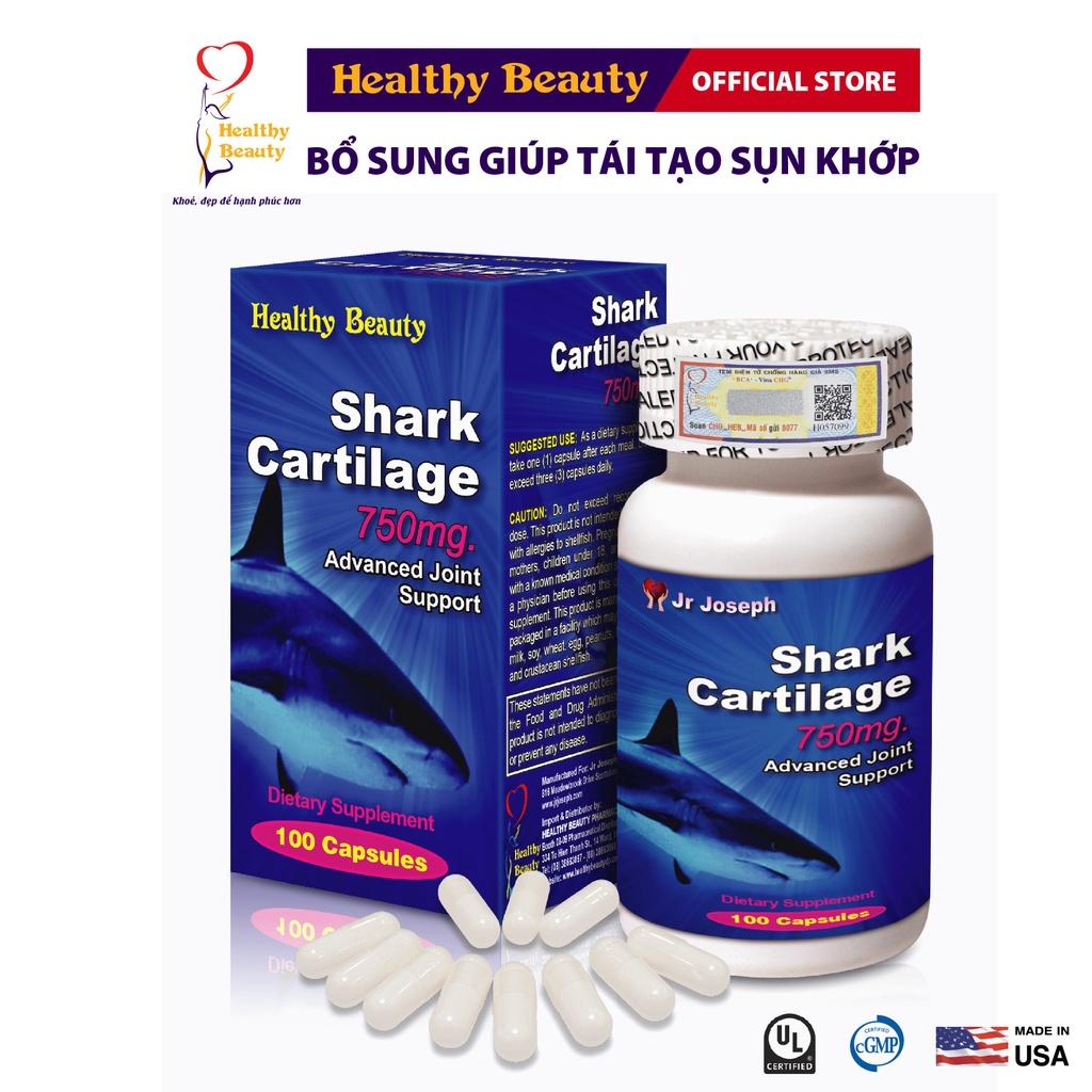 Viên Uống Bổ Sung Sụn Cá Mập  Shark Cartilage 750mg 100 Viên