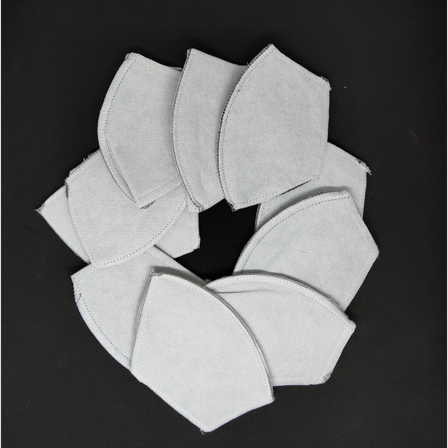 Combo 10 Miếng lọc than hoạt tính (màu trắng) - dùng để thay thế miếng lọc trong khẩu trang vải để tái sử dụng nhiều lần - Tác dụng chống bụi mịn, kháng khuẩn, chống khói độc, chống vi khuẩn