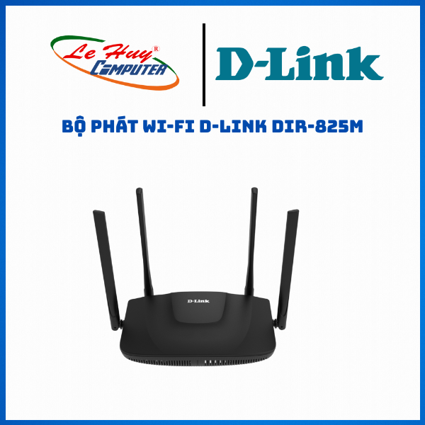 Bộ Phát Wi-Fi D-Link DIR-825M Băng Tần Kép MU-MIMO Chuẩn AC 1200Mbps Tích Hợp Mesh, 5 Chế Độ Hoạt Động - Hàng Chính Hãng