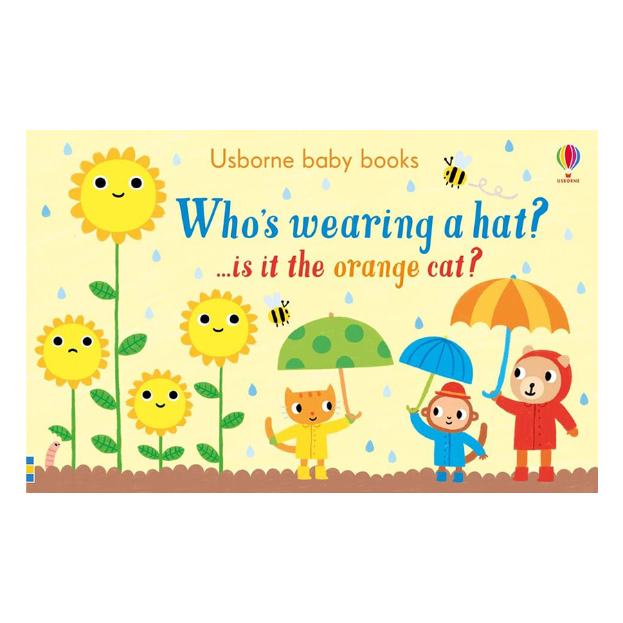 Usborne Who's Wearing a Hat? ...is it the orange cat?