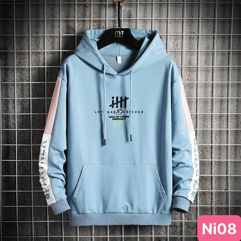 Áo hoodie nam nữ có mũ chất thun da cá mặc mát quanh năm