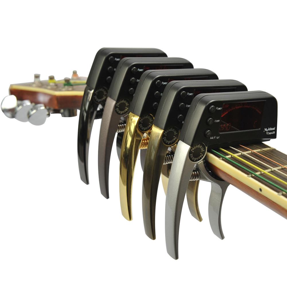 Acoustic Guitar Capo Quick Change Key Guitar Capo Tuner for Electric Guitar Parts Bass Ukulele