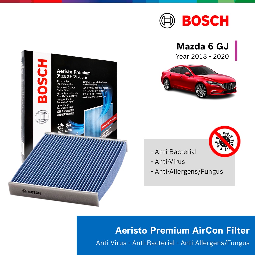 Lọc Điều Hòa Cao Cấp Có Than Hoạt Tính BOSCH Aeristo Premium 0986AF7012 (AP-Z07) |  Mazda3, Mazda6 , CX5, CX8 ..