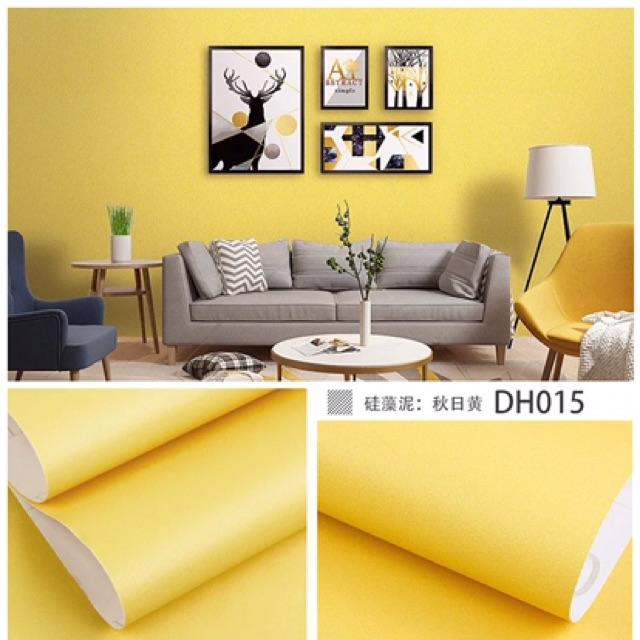 10 M giấy dán tường màu keo sẵn khổ 45 cm ️