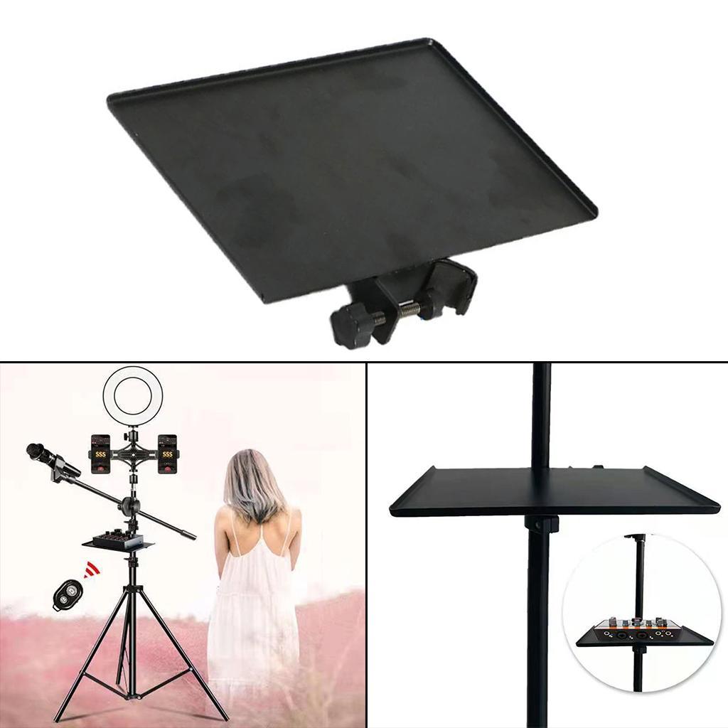 Heavy Duty Sound Card Tray Live Broadcast Microphone Stand Clip Holder Small