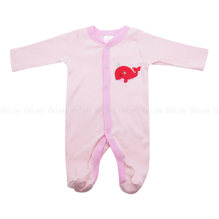 Set 3 Body Tay Dài Liền Vớ Bé Gái - Màu Ngẫu Nhiên